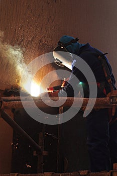 Welder doing Maintenance