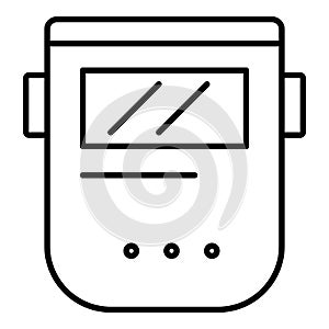 Welder mask icon, outline style
