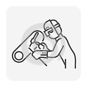 Welder welding icon