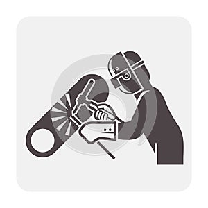 Welder welding icon