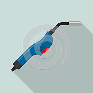 Welder tool for work icon, flat style
