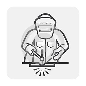 Welder welding icon