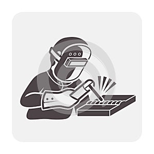Welder welding icon