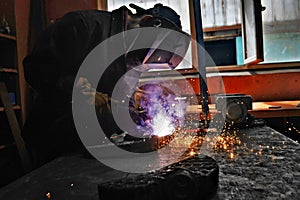 Welder and welding processes in an industrial enterprise