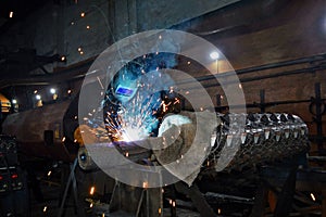 Welder and welding processes in an industrial enterprise
