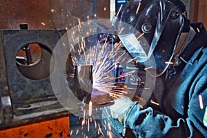 Welder and welding processes in an industrial enterprise