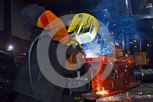 Welder and welding processes in an industrial enterprise