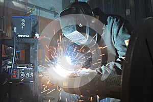 Welder and welding processes in an industrial enterprise