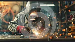 The Welder at Work..AI generated image