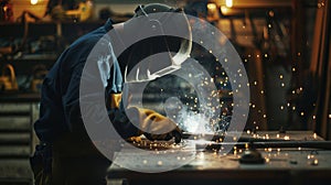 The Welder at Work.AI generated image