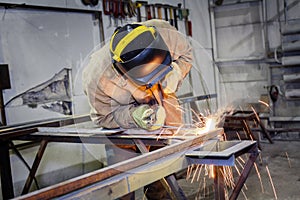 Welder at work