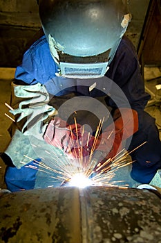 Welder working