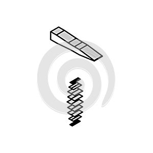 welders hammer tool isometric icon vector illustration