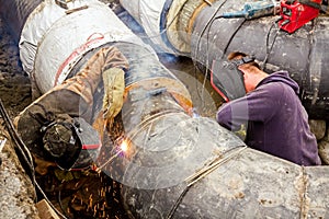 Welders at work