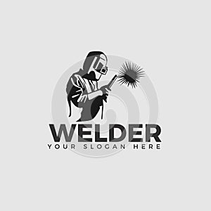 Welding company logo design WELDER LOGO