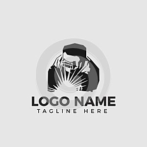 Welding company logo design, WELDER LOGO SIMPLE AND CLEAN LOGO