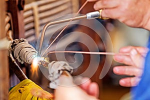 Welding copper