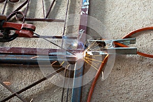 Welding with electric welder