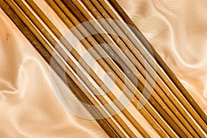 Welding electrodes closeup