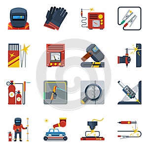 Welding Flat Color Icons
