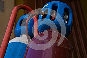 Welding gas canisters