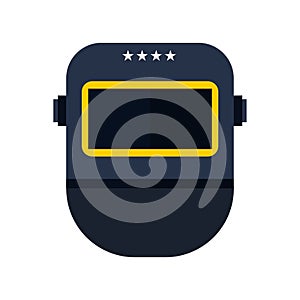 Welding helmet mask. Vector illustration.
