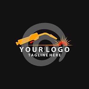 welding logo design vector