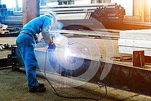 Welding with mig-mag method