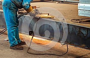 Welding with mig-mag method