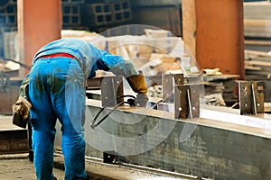 Welding with mig-mag method