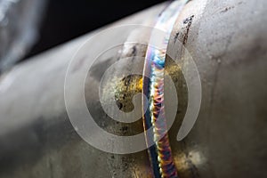 Welding pipe