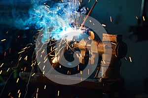 Welding process for metal