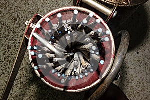 Welding rods or electrode welding.