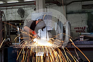 Welding sparks