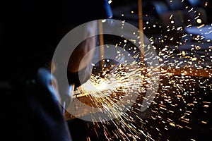 Welding sparks