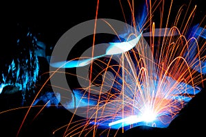 Welding sparks