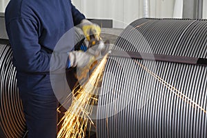 Welding sparks photo