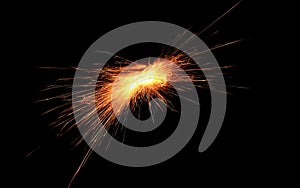 Welding sparks