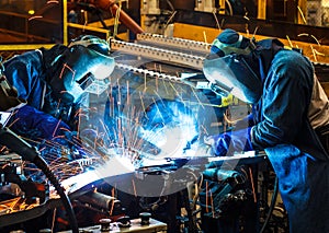 Welding with sparks