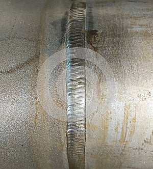 Welding stainless steel pipe of process gas tungsten arc welding GTAW