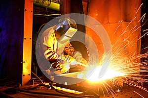 Welding Station - Generative AI photo