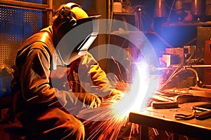 Welding Station - Generative AI photo