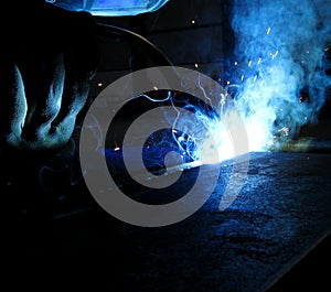 Welding of steel plates