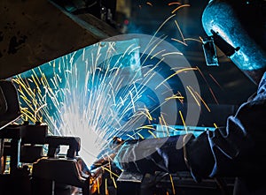 Welding steel structure