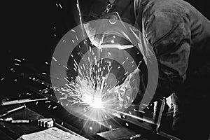 Welding steel structures