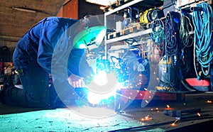 Welding in the workshop