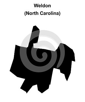 Weldon outline map