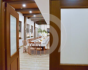 Well decorated table