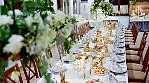 Well decorated table