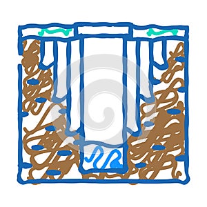well design hydrogeologist icon doodle illustration photo